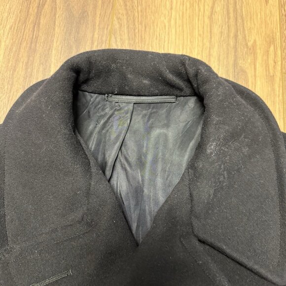 Vintage Naval Clothing Factory Pea Coat Mens 38 Wool WWII WW2 - Picture 7 of 16